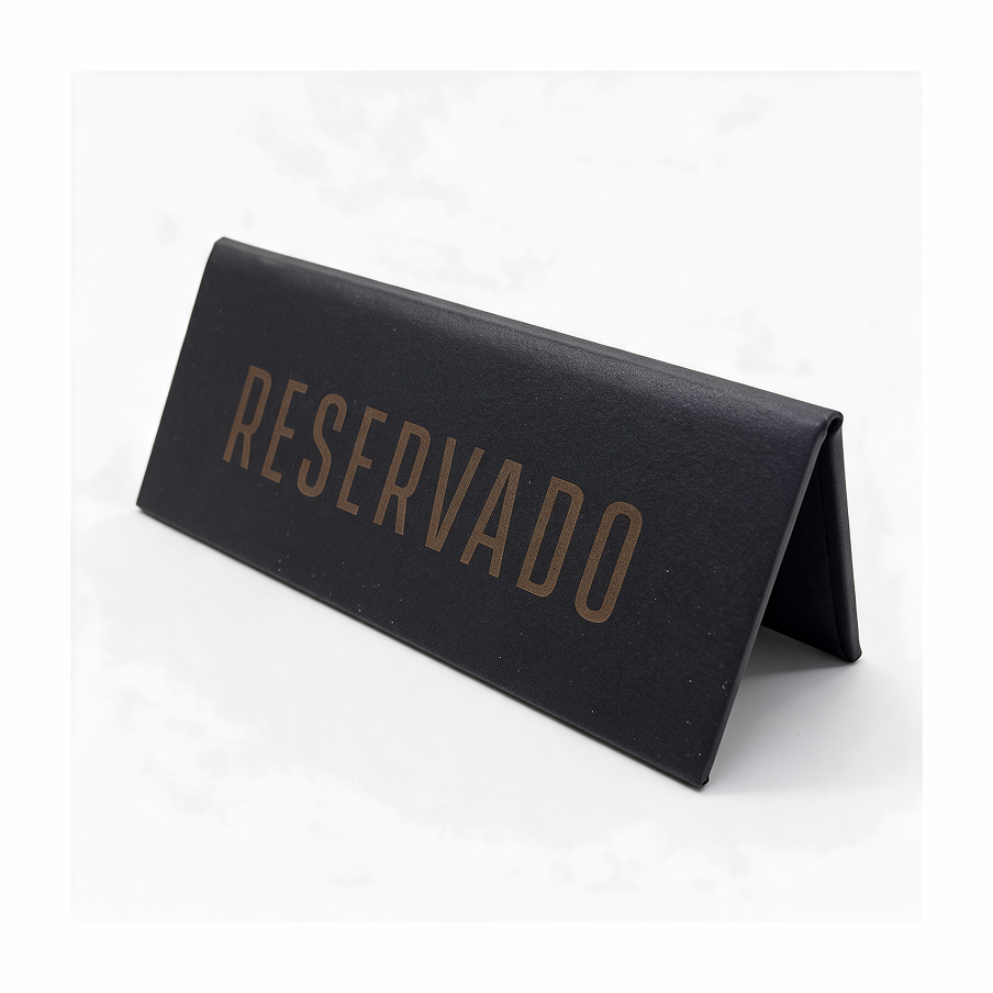 Cartel Reservado en EcoCuero
